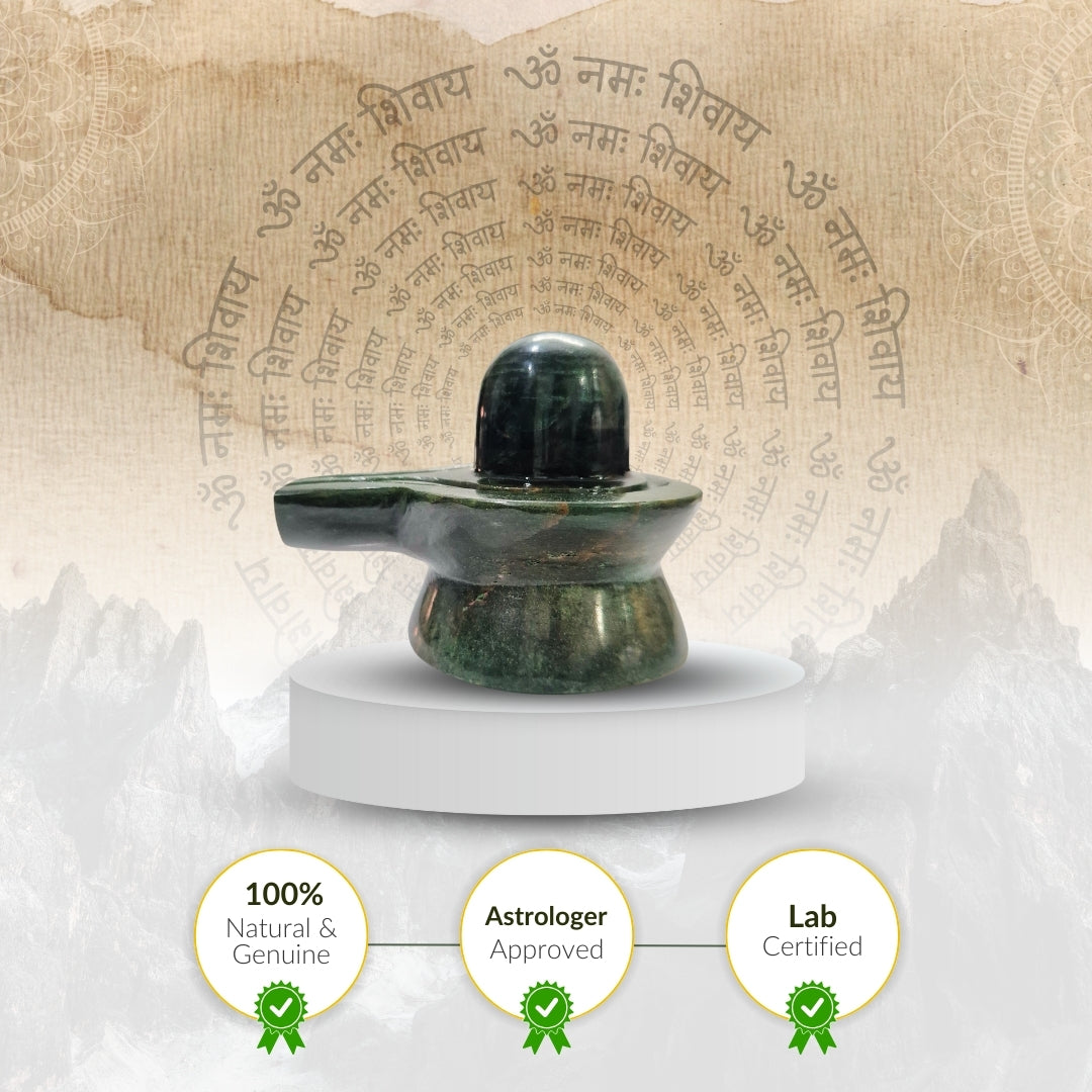 Green Jade Shivling