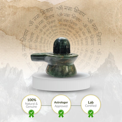 Green Jade Shivling