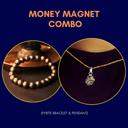 Money Magnet Combo (Pyrite Pendant & Bracelet)