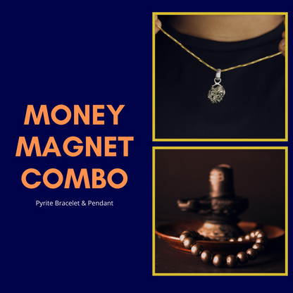 Money Magnet Combo (Pyrite Pendant & Bracelet)