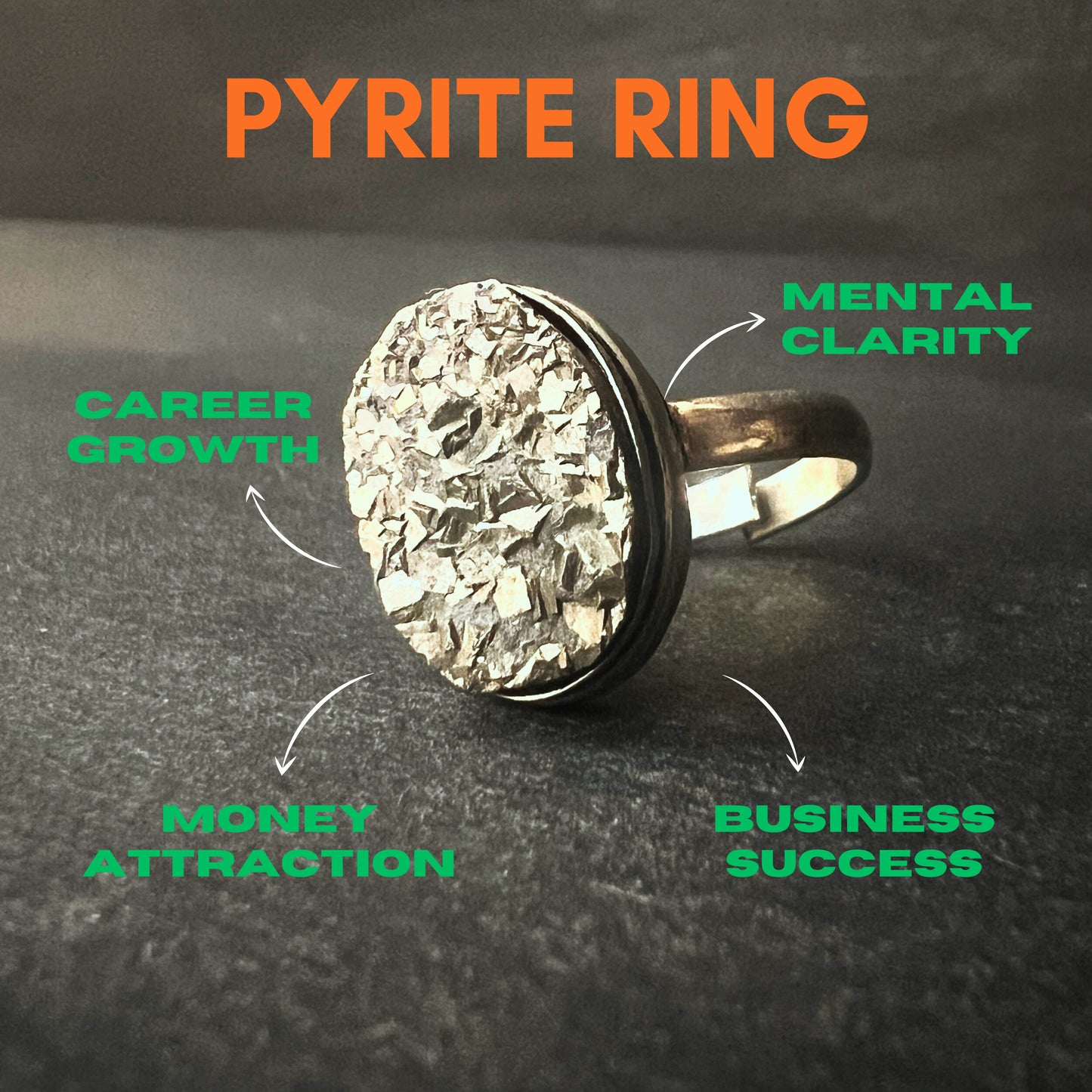 Authentic Pyrite Ring