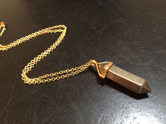 Authentic Pencil Pyrite Pendant