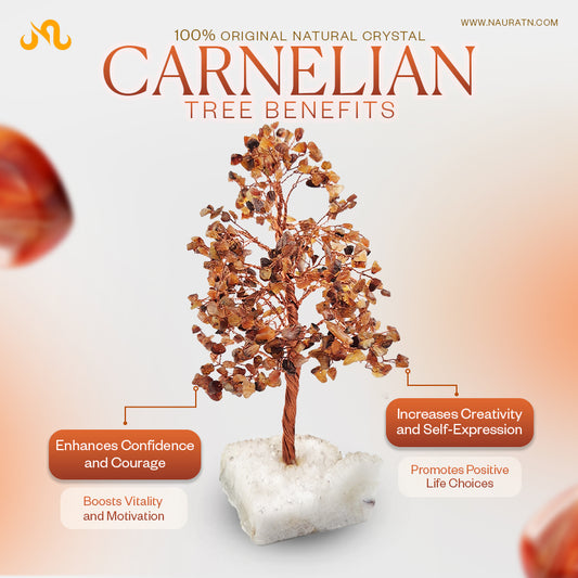 Carnelian Raw Crystal Tree