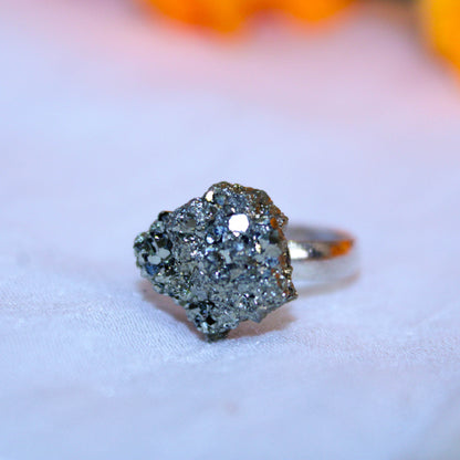 Pyrite Dhan Prapti Ring