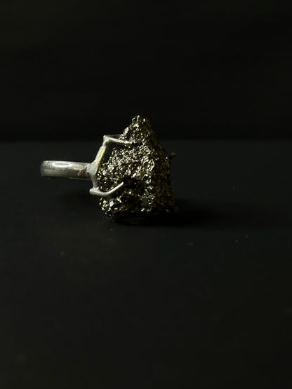 Money Attraction Pyrite Ring