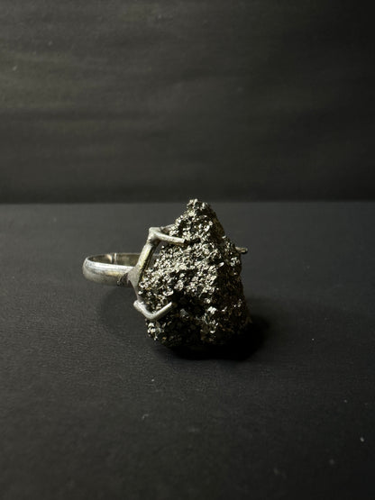 Money Attraction Pyrite Ring