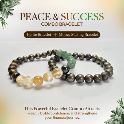 Peace & Success Combo Bracelet (With Certificate)