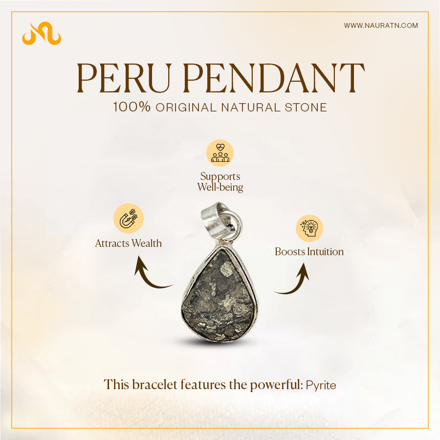 Authentic Pyrite Peru Pendant