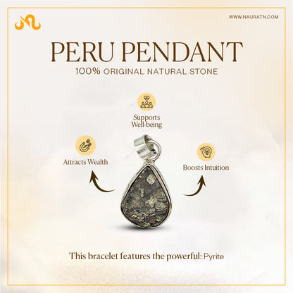 Authentic Pyrite Peru Pendant