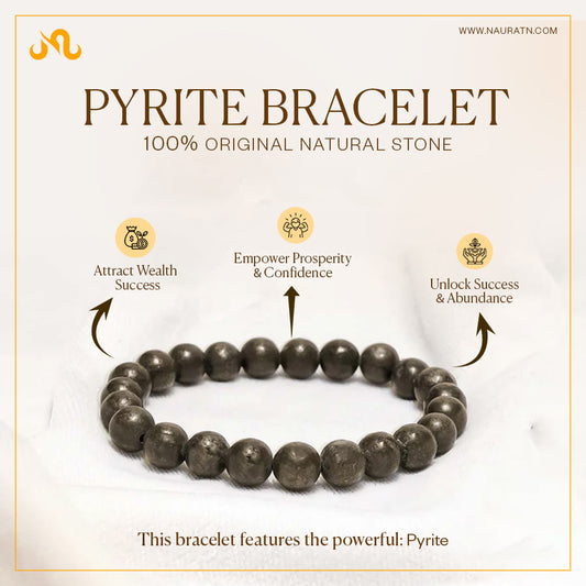 Pyrite Bracelet (AAA Quality) (With Certificate)