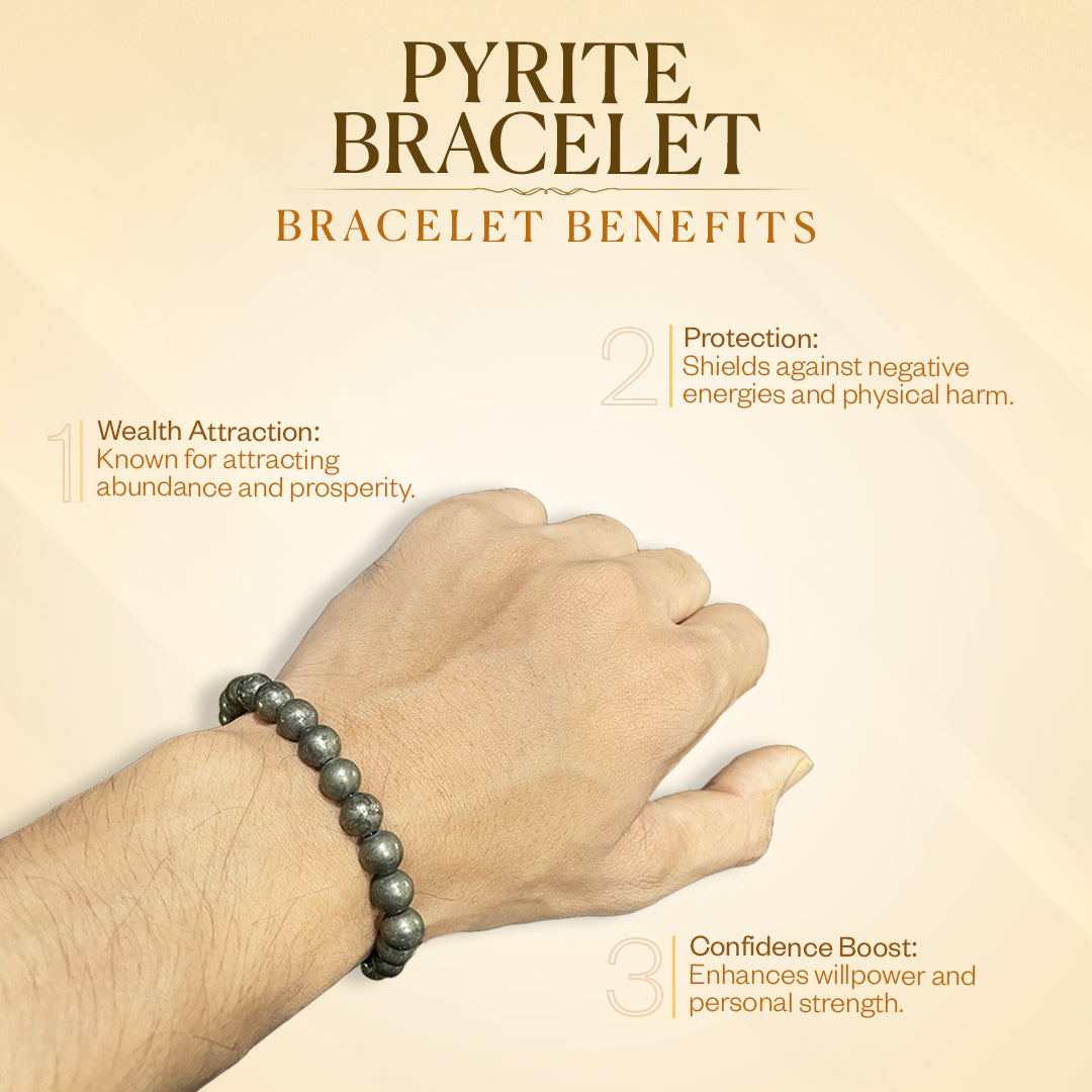 Pyrite Wealth Magnet Combo (Pyrite Ring, Pendant & Bracelet)