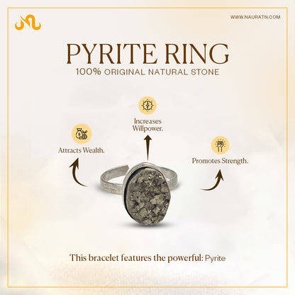 Authentic Pyrite Ring