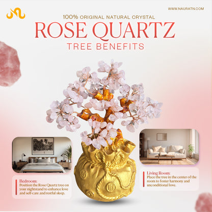 Rose Quartz Potli Tree