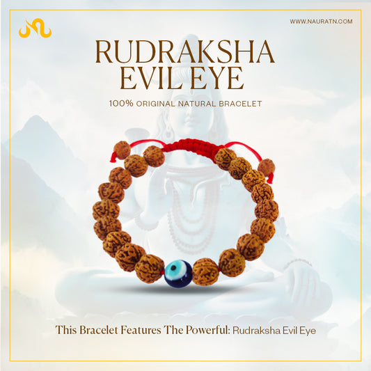 Rudraksha Evil Eye Bracelet