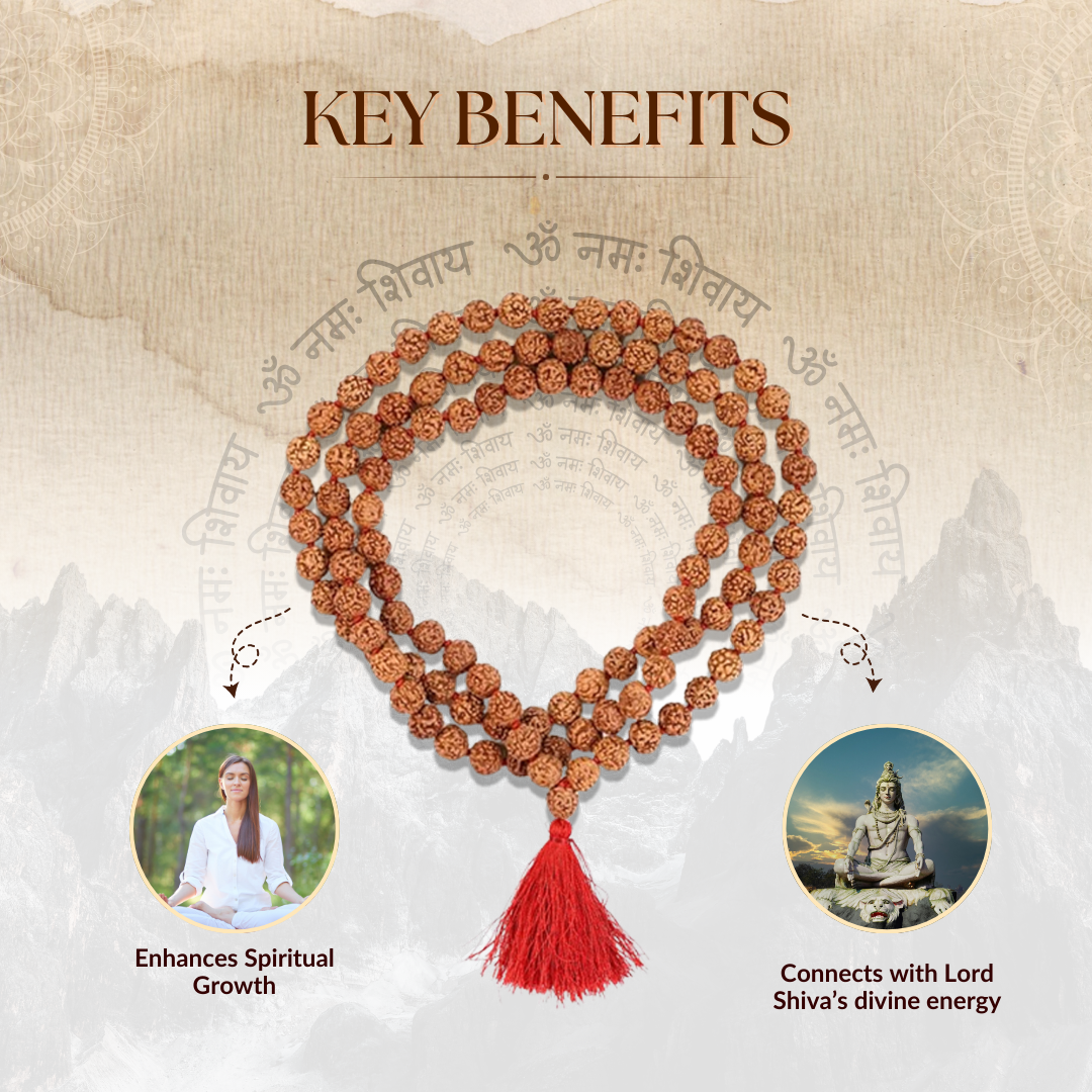 5 Mukhi Rudraksha Mala