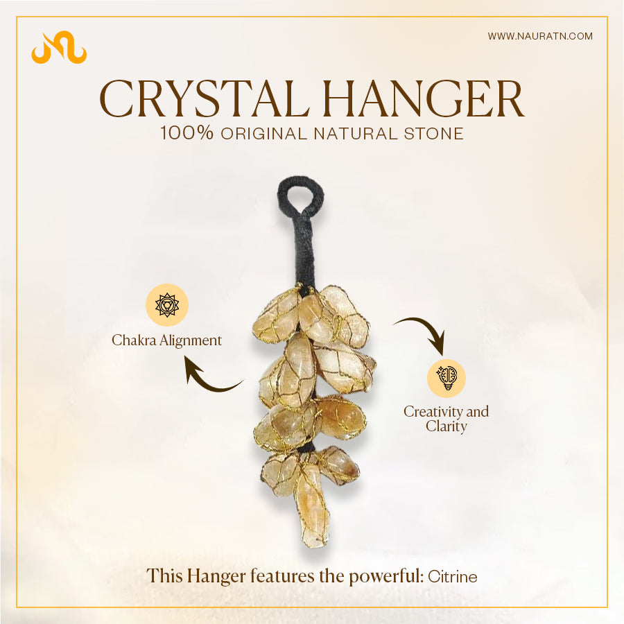 Citrine  Crystal Hanger