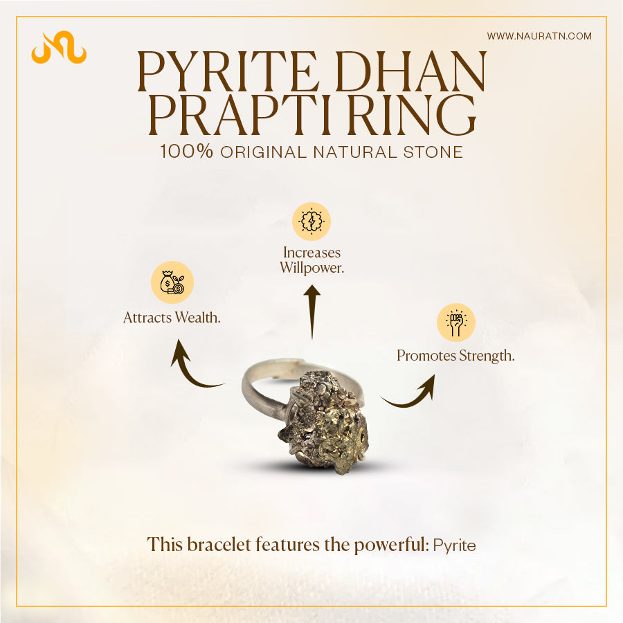 Pyrite Dhan Prapti Ring