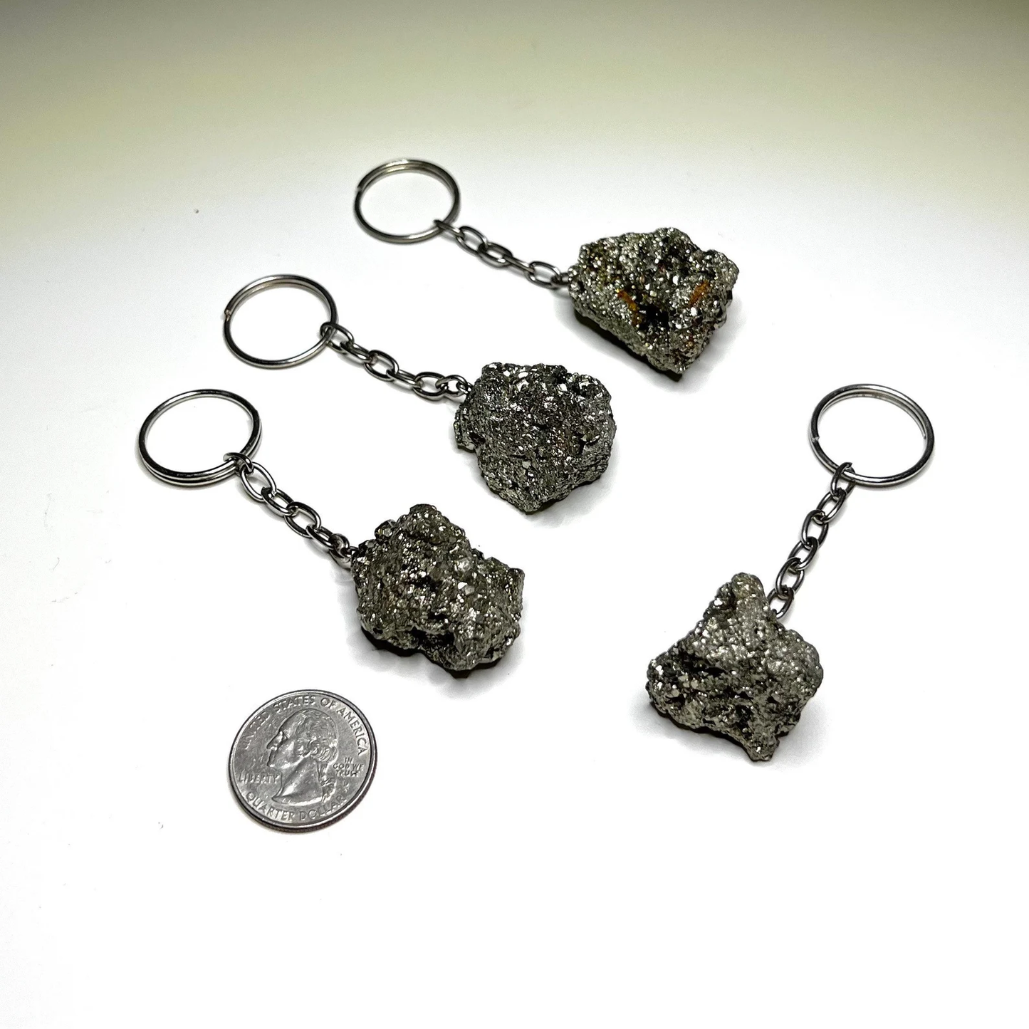 Pyrite Keychain