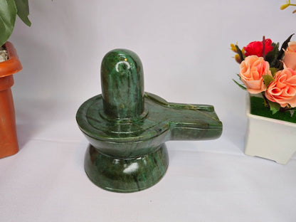 Green Jade Shivling