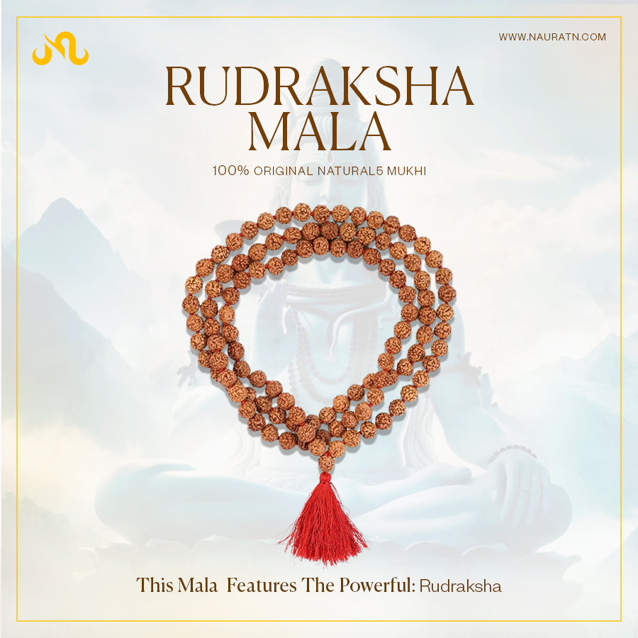 5 Mukhi Rudraksha Mala