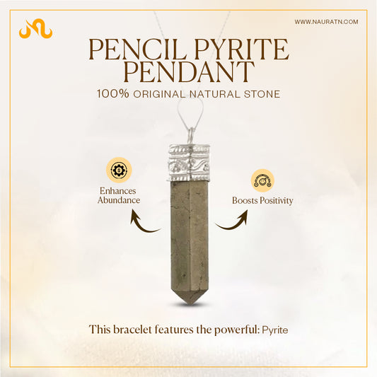 Authentic Pencil Pyrite Pendant