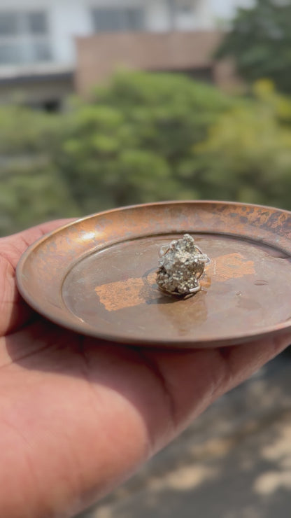 Money Attraction Pyrite Ring