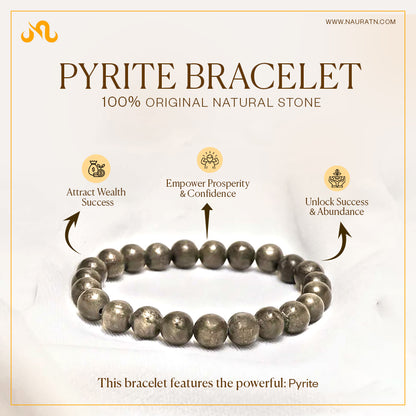 Pyrite Bracelet (AAA Quality) (With Certificate) (B1G1)