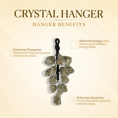 Pyrite Crystal Hanger